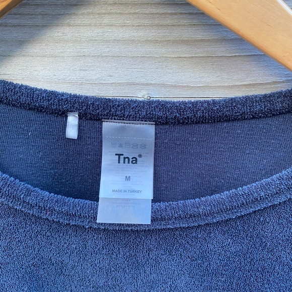 TNA slightly cropped terry cloth top - Picture 2 of 2